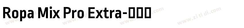 Ropa Mix Pro Extra字体转换